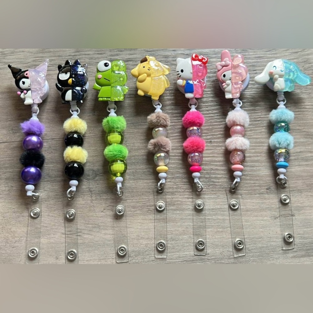 Kawaii badge reels